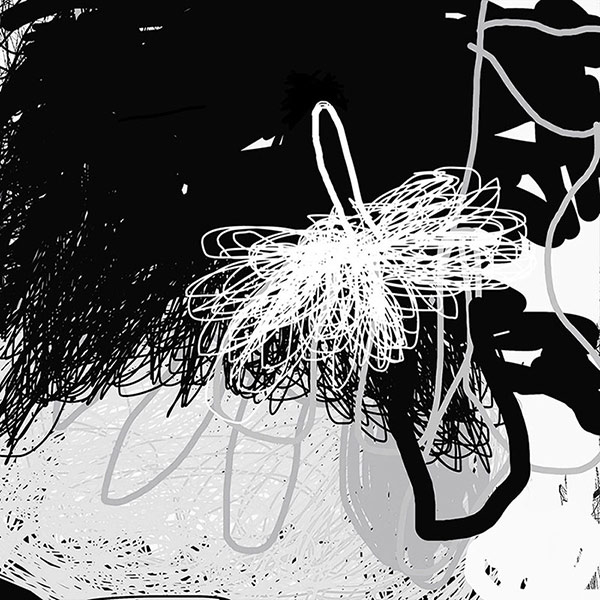 Carola Czempik | Digitale Zeichnung | Blume ein Blindenwort 1